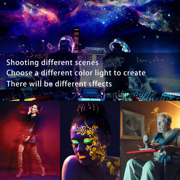 Selfie Ring Light with Tripod Stand, 19"RGB LED Heart-Shaped Ring Light with Phone Holder 0-100% Dimmable Live-Fill Lamp with USB Output Port for Video Conference Photography - Image 2