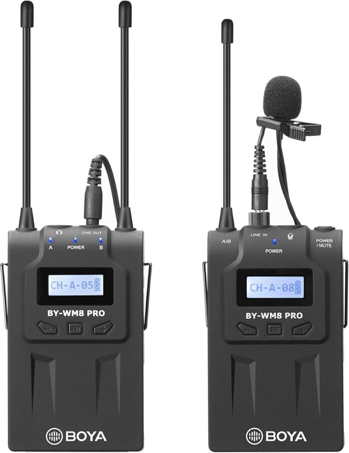 ⁦Boya By-Wm8 Pro-K1 Wireless Microphone, Black⁩ - الصورة ⁦1⁩