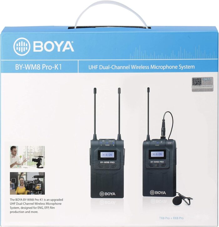 ⁦Boya By-Wm8 Pro-K1 Wireless Microphone, Black⁩ - الصورة ⁦6⁩