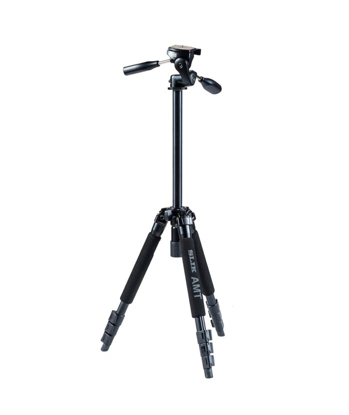 SLIK Pro 340 DX Tripod with SH-705E 3-Way, Pan-and-Tilt Head - Black - Image 8