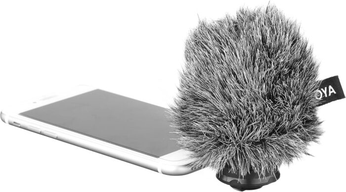 ⁦Boya by-dm200 digital condenser stereo microphone for iphone, ipad and all ios devices- Black⁩ - الصورة ⁦3⁩