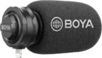 Boya by-dm200 digital condenser stereo microphone for iphone, ipad and all ios devices- Black - Image 2