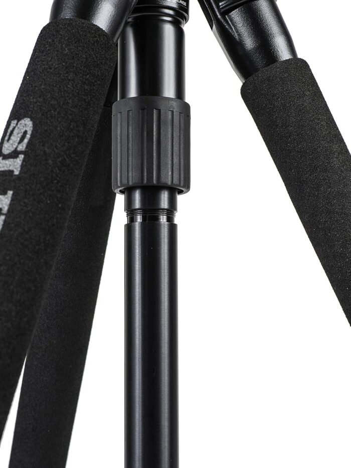SLIK Pro 340 DX Tripod with SH-705E 3-Way, Pan-and-Tilt Head - Black - Image 3